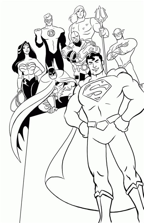 Justice League Coloring Pages Best Coloring Pages For Kids