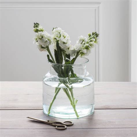 Wide Glass Vase By All Things Brighton Beautiful