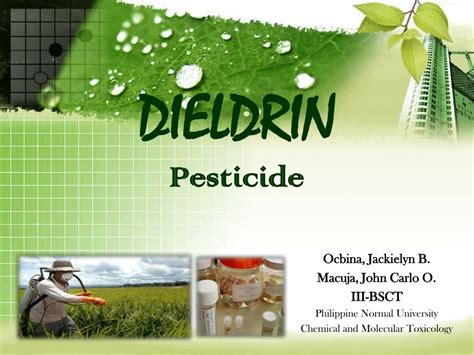 This method typically involves introducing natural predators into the ecosystem. PPT - DIELDRIN Pesticide PowerPoint Presentation, free ...