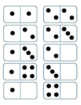 Domino Cards 0 to 5 sample by TX Math-Mania | Teachers Pay Teachers