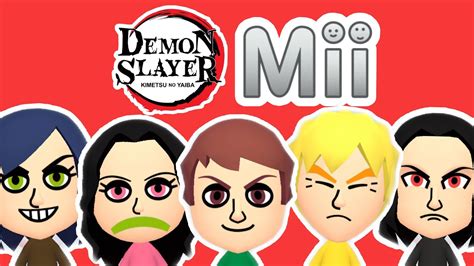 How To Make Demon Slayer Miis Youtube