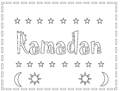 Kleurplaten Kleurplaat Ramadan Zohal