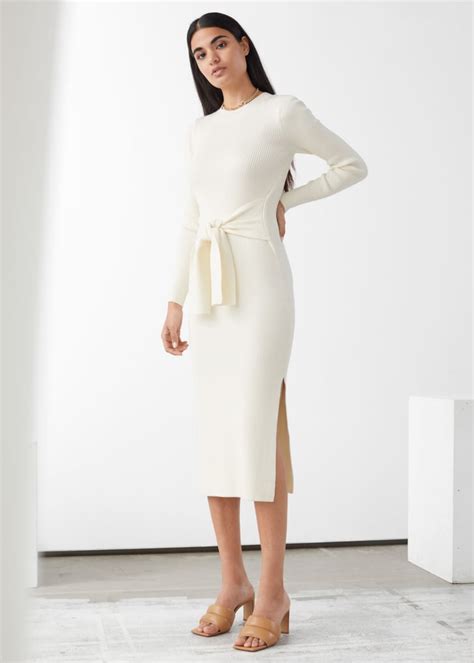 And Other Stories Belted Rib Midi Dress The Best Knitted Jumper Dresses For Autumnwinter 2020