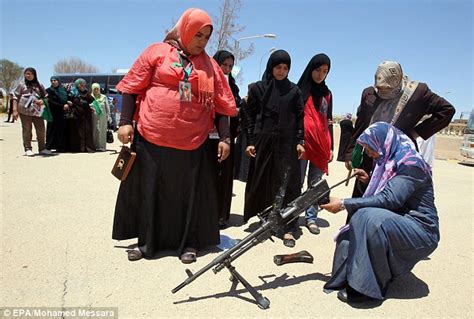 Libya Gaddafi Resorts To Elderly Women Soldiers As Civil War Takes Its