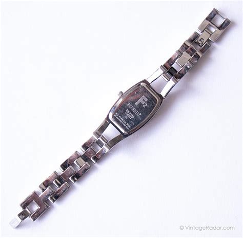 Luxury Vintage Purple Dial Fossil Women S Watch Silver Dress Watch Vintage Radar
