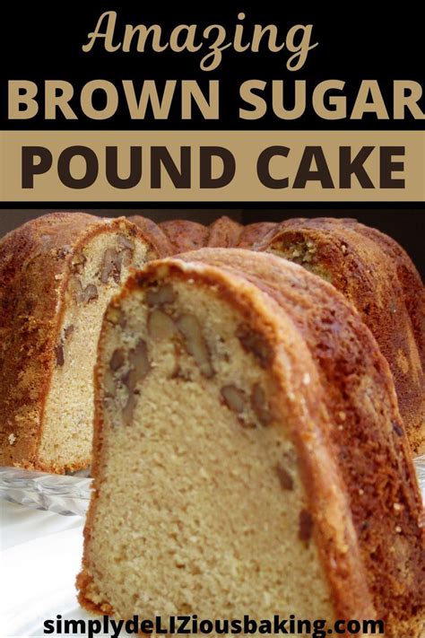 Spread half the batter in pan; Easy Cold Oven Brown Sugar Pound Cake - Simply deLIZious ...