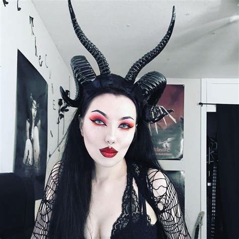 The Baphomet Horns Headpiece In 2021 Goth Demon Costume Goth Beauty