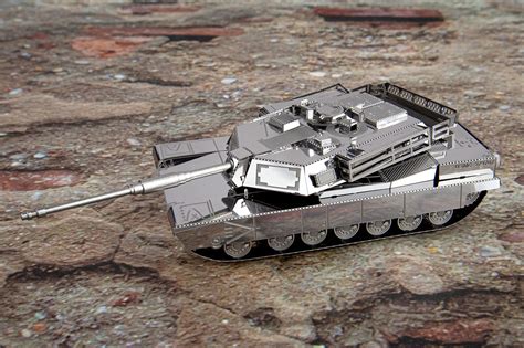 Metal Earth M1 Abrams Tank 3d Diy Metal Models Desk Accessories