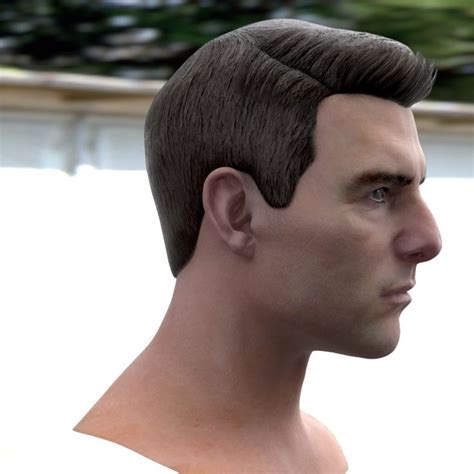 3d Model Tom Cruise Head Tom Cruise 3d Model Head Anatomy