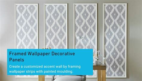 Diy Framed Wallpaper Decorative Panels Decorative Panels Framed