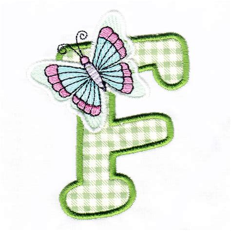 Butterfly Alphabet Letter F All Sew Crafty Crafty Applique Alphabet
