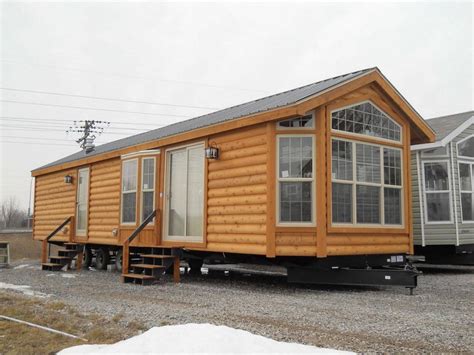 Log Cabin Single Wide Mobile Homes Joy Studio Design Get In The Trailer