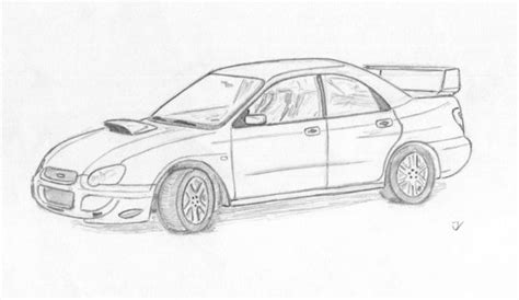 Subaru Impreza Rally Car Coloring Pages Sketch Coloring Page
