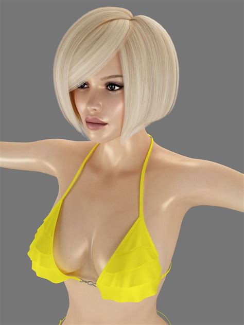 sexy girl female 3d model 3d model 47 unknown fbx obj free3d
