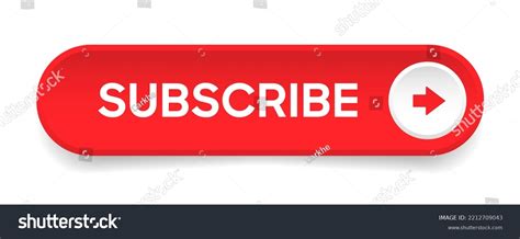 Subscribe Button Bell Notification Icon Button Stock Vector Royalty Free Shutterstock
