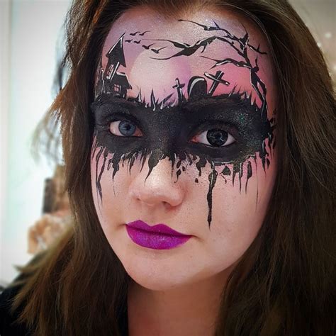Pin By Saras Parlour On Halloween Face Paint Children Face Painting