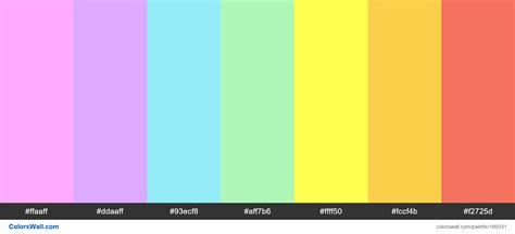 Bright Rainbow Colors Light Colors Palette Colorswall