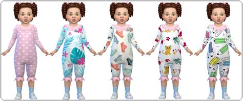 Sims 4 Ccs The Best Cute Bodysuits For Toddlers By Annett85
