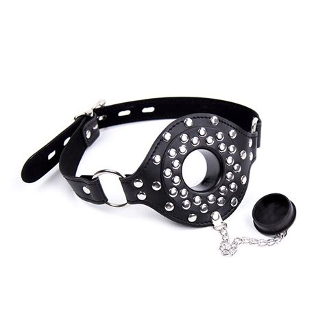 Under Bed Bondage O Ring Mouth Gag Plug With Cover