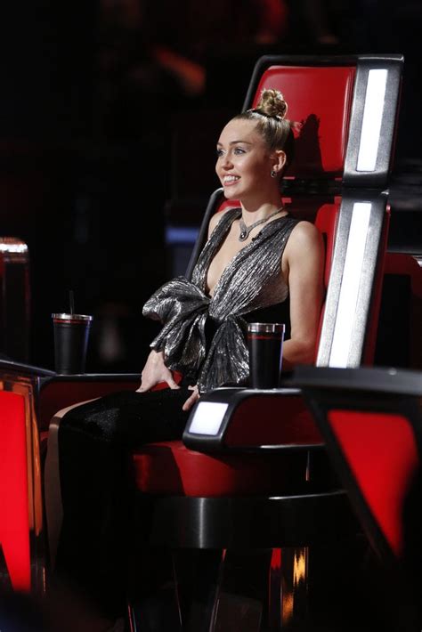 miley cyrus s silver bow dress on the voice popsugar fashion photo 2