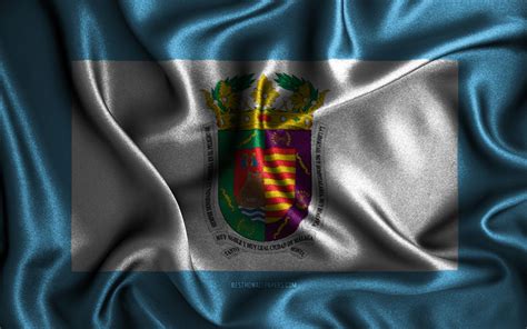 Download Wallpapers Malaga Flag 4k Silk Wavy Flags Spanish Provinces