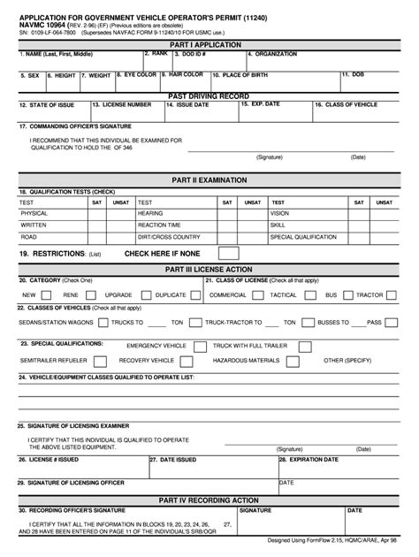 Navmc 10964 Fill Out And Sign Online Dochub