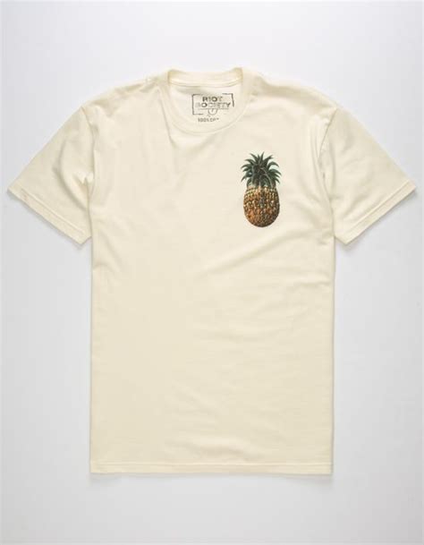 Riot Society Tonapple Tee Ornate Pineapple Graphic Screened At Left