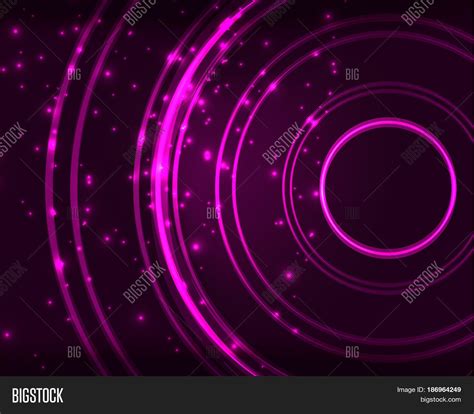 Neon Purple Circles Image And Photo Free Trial Bigstock