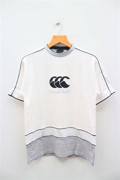 Vintage Canterbury Of New Zealand Big Logo Big Spell Sportswear White