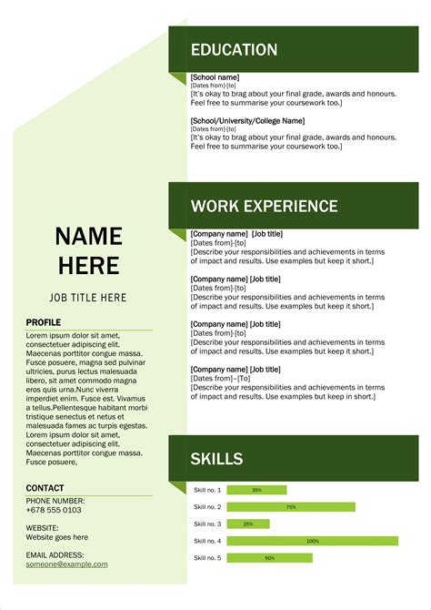 20 Free Cv Templates To Download Now