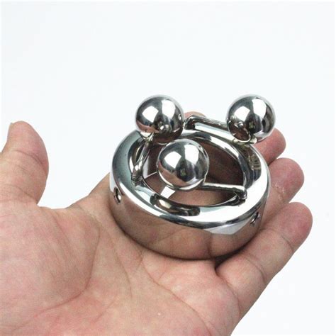 Stainless Steel Scrotal Pendant Three Ball Eggs Penis Free Nude Porn