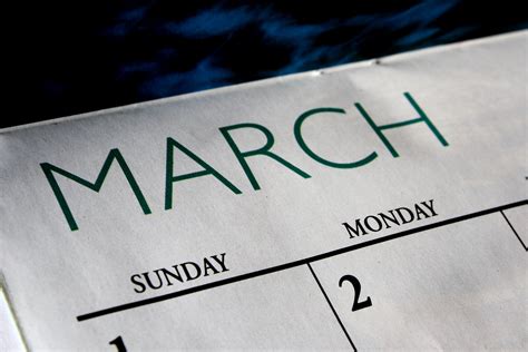 March Calendar Picture | Free Photograph | Photos Public Domain