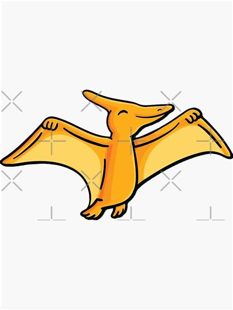 Pterodactyl Sticker For Sale By Wonkycute Redbubble