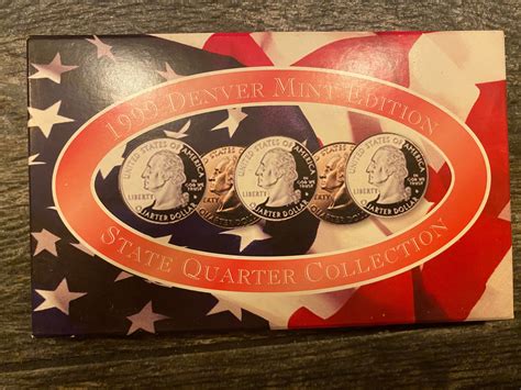 1999 Denver Mint Edition State Quarter Collection Set Mint Sets Mint Coins Proof Sets