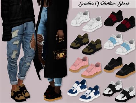 Nike x off white nike x off white all. LumySims: Semller Valentino Shoes • Sims 4 Downloads