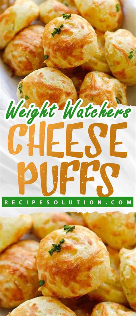 Cheese Puffs Recipe Solution Ww Recipes The Road To Healthy