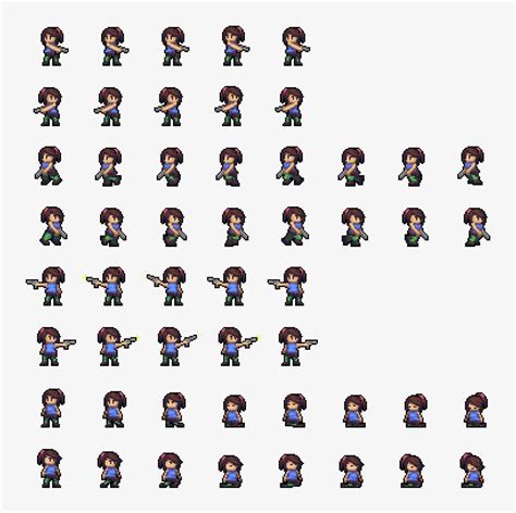 Preview Pixel Character Sprite Sheet Png Image Transparent Png Free