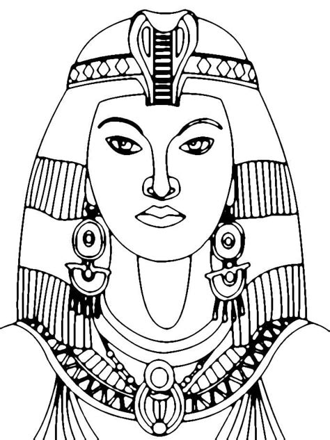 Dibujos De La Reina Cleopatra Para Colorear Para Colorear Pintar E Imprimir Dibujos Onlinecom