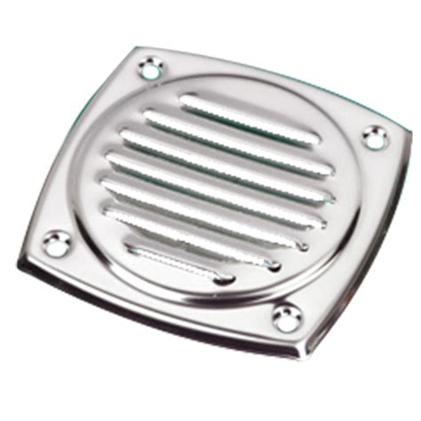 Force 4 Stainless Steel Square Louvre Vent 100x100mm