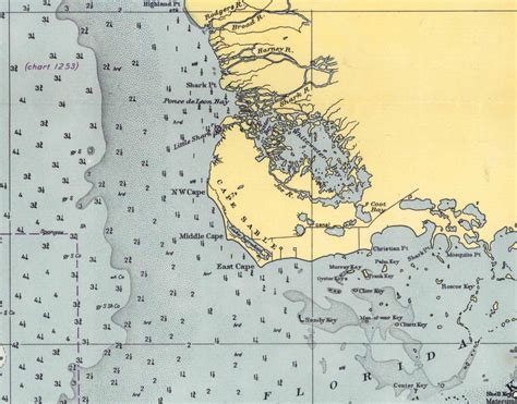Habana To Tampa Bay Nautical Map Florida Reprint Etsy