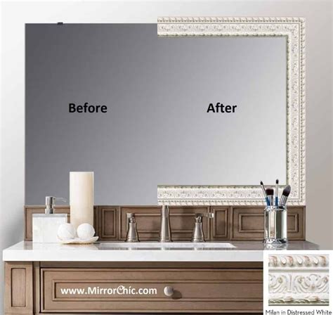 Custom Framed Mirrors Mirror Frame Kits Mirrorchic Bathroom Mirror Frame Bathroom
