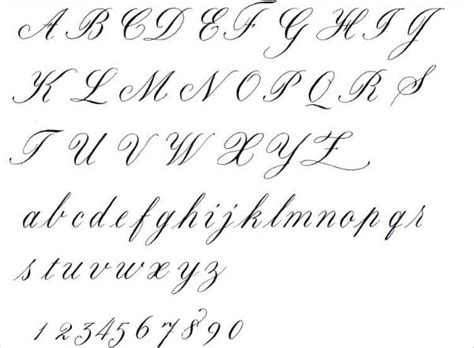 Cursive Alphabet Letter Designs