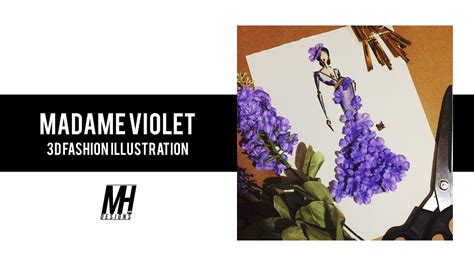 Madame Violet D Fashion Illustration Mhdesignsph Youtube