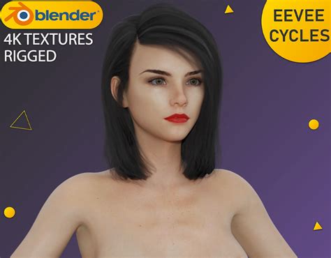 3d Model Realistic Advanced Female Character 70 Rigged 4k Textures Vr Ar Low Poly Cgtrader