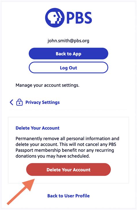 How Do I Delete My Pbs Account And Personal Information Pbs Help