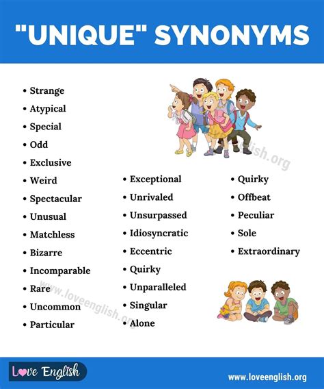 Unique Synonym 27 English Synonyms For Unique To Expand Your