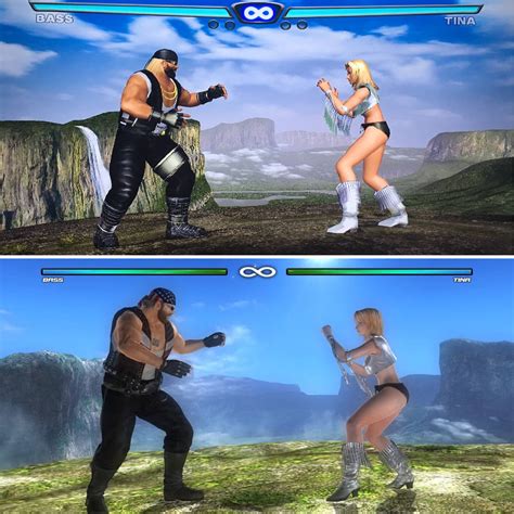 Bass Vs Tina In Doa3 And Doa5 By Kylekatarn1980 On Deviantart