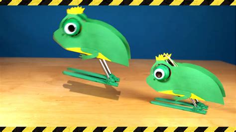 Jumping Robot Frog Diy Youtube