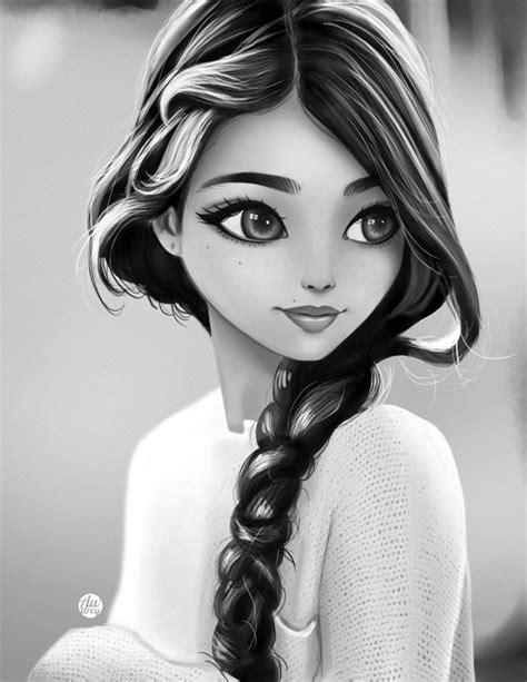 Awdrey Illustration Girl Cartoon Characters Cute Girl Drawing