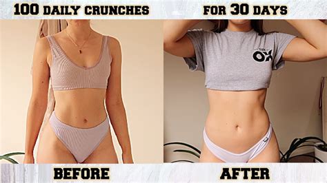 I Did 100 Crunches A Day For 30 Days Youtube